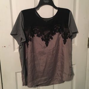 Lace and Silk Top