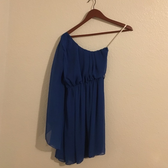 Size small blue one shoulder dress