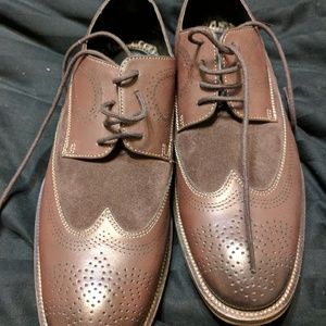 Stacy adams brown oxford wingtip