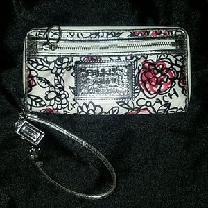 Coach Poppy Floral flower wallet