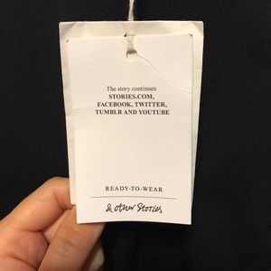 A line black skirt, could be a midi.