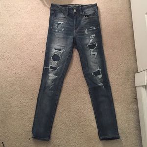 NEVER WORN high rise American Eagle jeans/Jegging