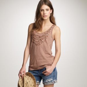 J. Crew Sequin Necklace Tank