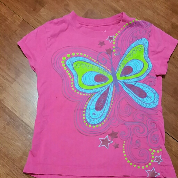 Girls butterfly t-shirt - Picture 1 of 2