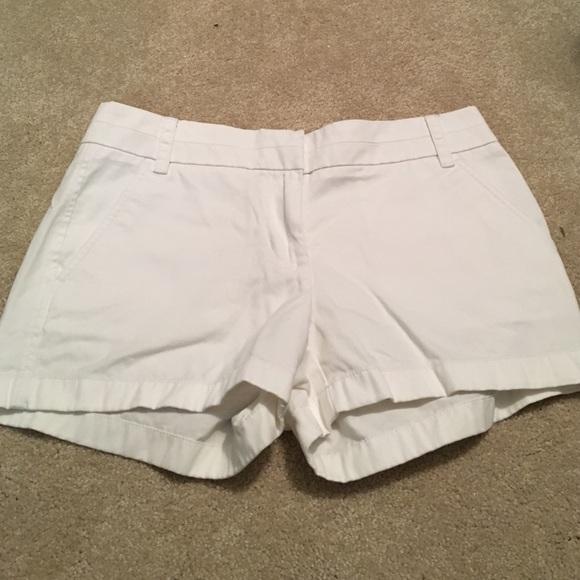White J. Crew shorts