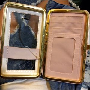 NEW UNUSED iPhone 5/5s Wallet Pink Gold