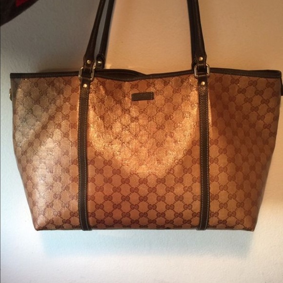Authentic Gucci Joy Guccissima Crystal Tote Bag