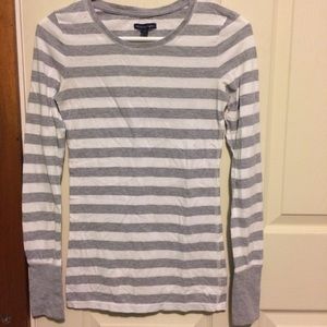 AEO Striped Long-Sleeved Shirt