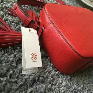 Tory burch thea shoulder Red bag