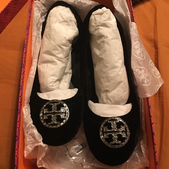 Tory Burch Velvet Ballerina Flats