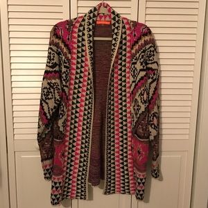 Anthropologie Lulumari  tribal cardigan s/m