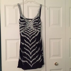 Black Jewel Sequin Dress