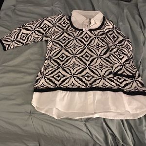 NEW Shirt/sweater Combo, size XL