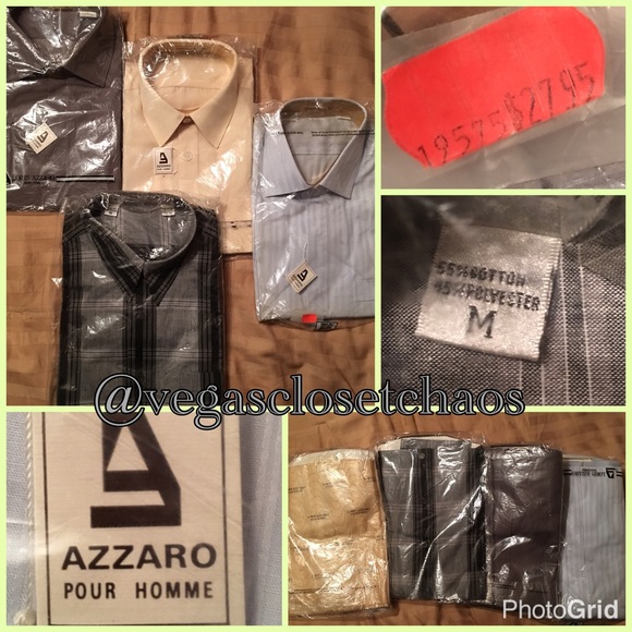 Azzaro Mens Shirts Button down shirts - Picture 2 of 2