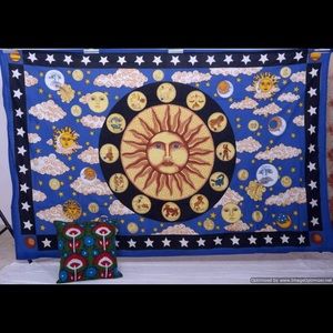 Sun zodiac tapestry