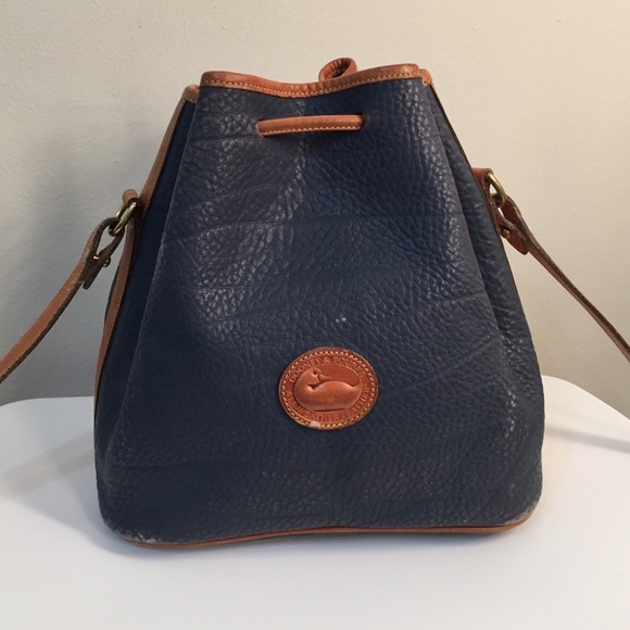 Vintage Dooney & Bourke leather bucket bag