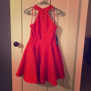 *TRADE* for @krissy5714 NWT LuLu's Red Slit Dress
