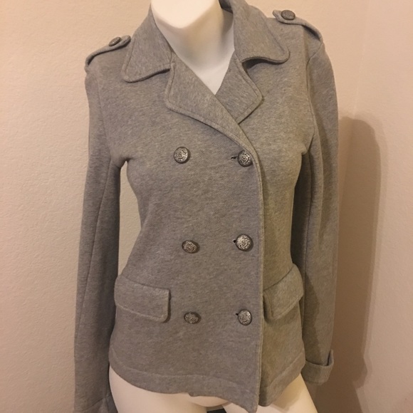 The Gap double breasted gray lined sweater. Small - Picture 2 of 4