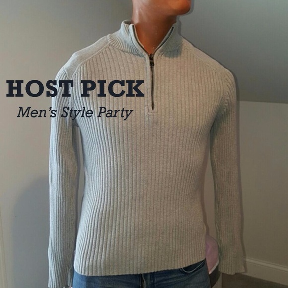 Express Men's V-Neck Pullover Sweater - Picture 2 of 6