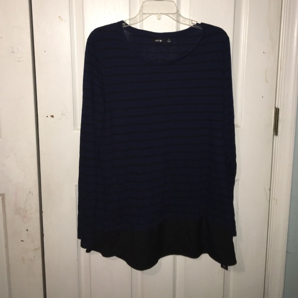 NWT Blue and Black Striped Shirt