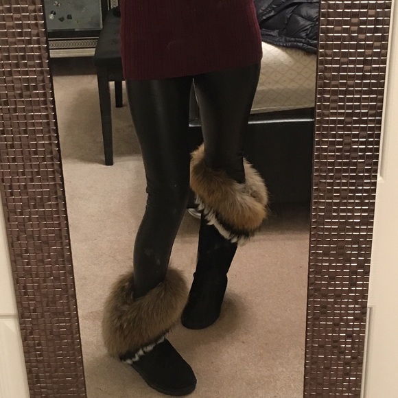👏Presale👏 NWT genuine leather furry boots