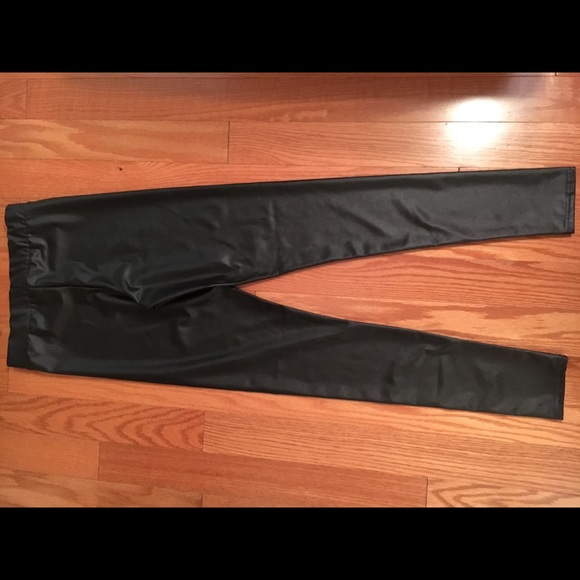 Top shop faux leather leggings