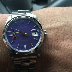Rolex Oysterdate Precision Mickey Mouse Watch 6694