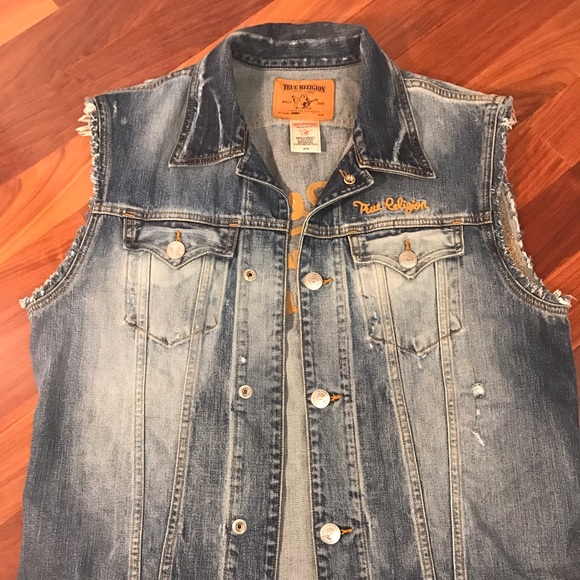 True Religion Denim Vest - Picture 2 of 4