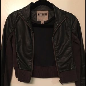 Vegan leather jacket