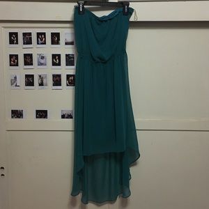 Strapless high low dress!