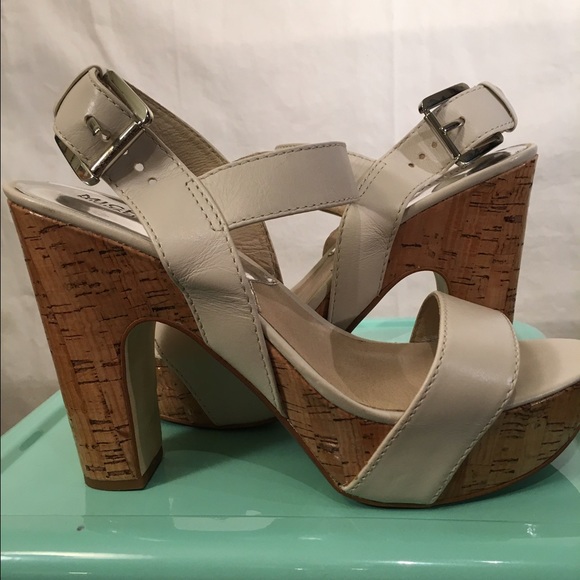MICHAEL Michael Kors Cream Cork Wedges - Picture 3 of 5