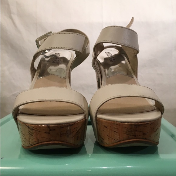 MICHAEL Michael Kors Cream Cork Wedges - Picture 4 of 5