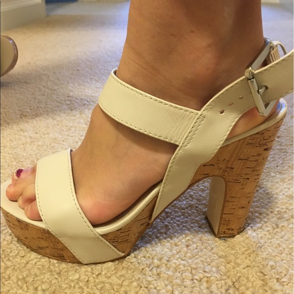 MICHAEL Michael Kors Cream Cork Wedges - Picture 5 of 5