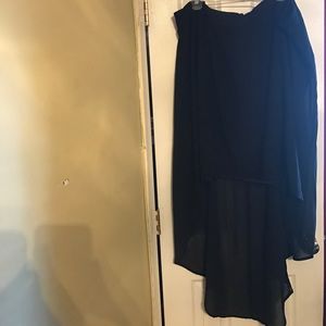 Torrid black Hi/low skirt size 20