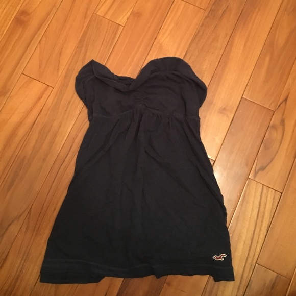 Hollister Navy Blue Strapless Shirt