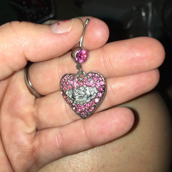Juicy couture like belly ring