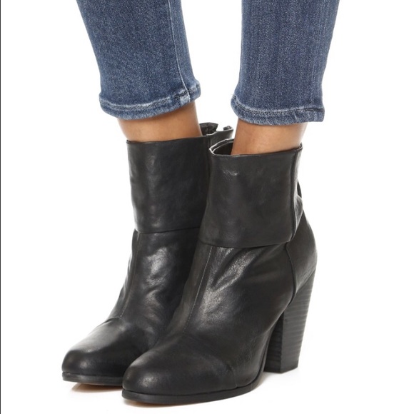 rag & bone Shoes - Rag & Bone Newbury Classic Black Leather Bootie