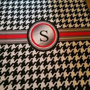 Alabama shower curtain with initial S