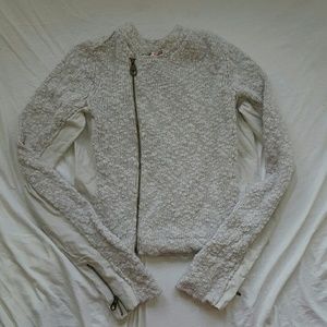 Free people motor style cardigan jacket size large