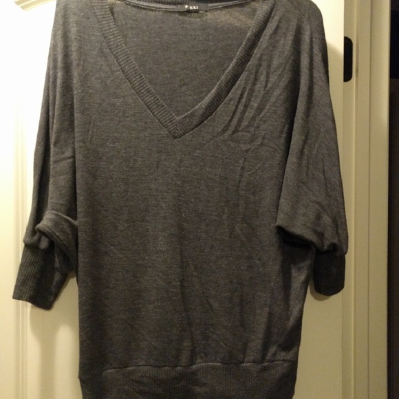 Gray dolman style shirt