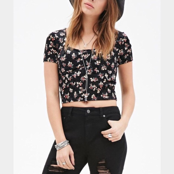 Floral Crop Top