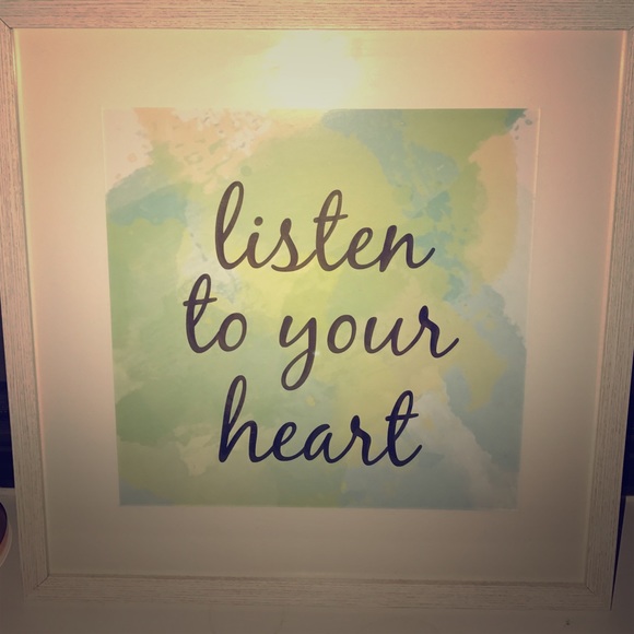 Framed quote wall art!