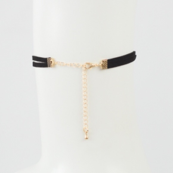 Double Strap Ring Choker - Picture 2 of 3