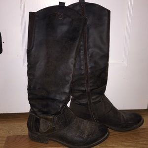 Ruff Hewn Distressed Tall Riding Boot
