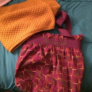 American eagle purse and random Yellow scarf