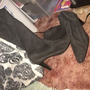 Gray boots
