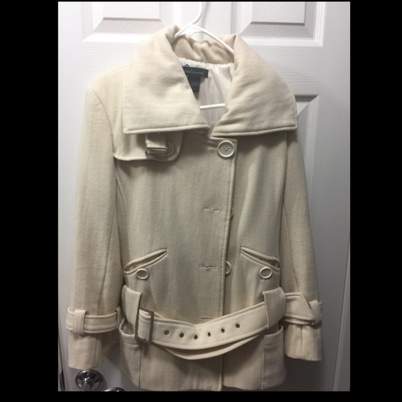 Ivory heavy duty pea coat