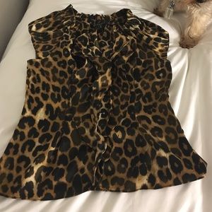 Express cheetah blouse