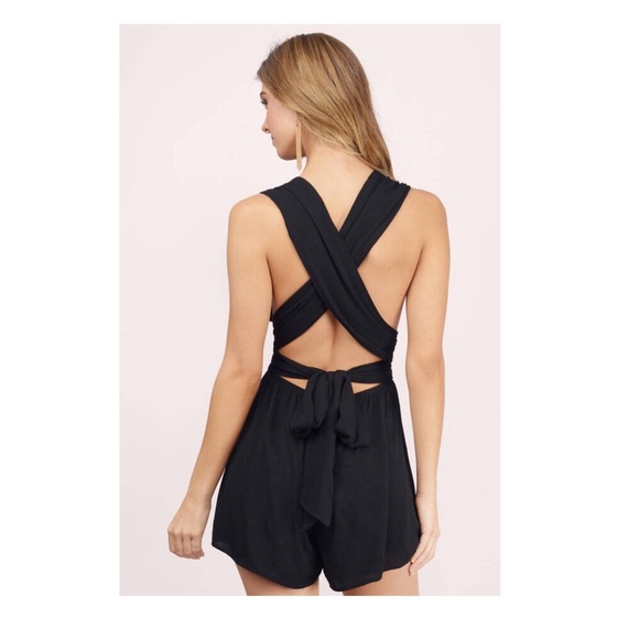 Black LF multi wrap romper - Picture 3 of 4