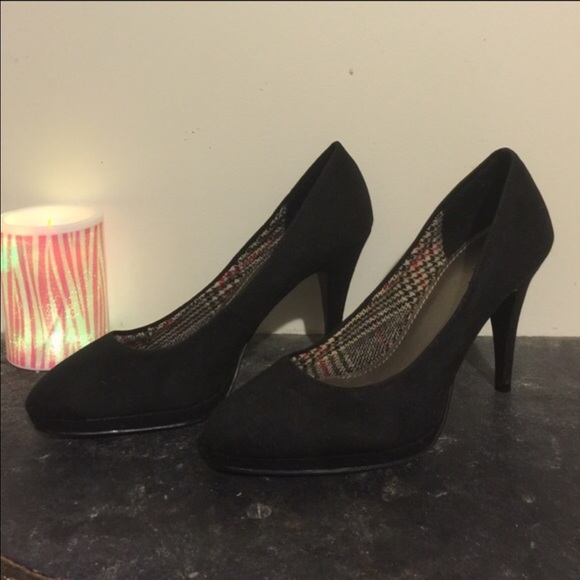 FIONI CLOSED TOE BLACK SUEDE HIGH 👠